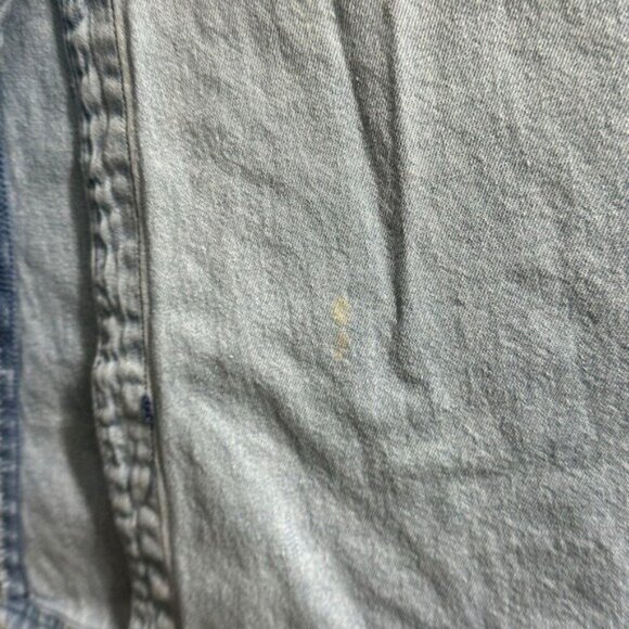 Vintage Fads 14 Jean Shirt Dress Long Sleeve Light Wash Denim Button Down Maxi - Picture 6 of 8